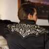 Camisa negra con bordados - Country and Roses - Henry - 4