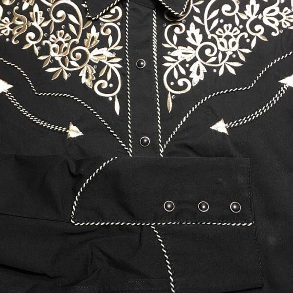 Camisas cowgirls vaqueras - Country and Roses - Camisa bordada para mujer Holly - 3