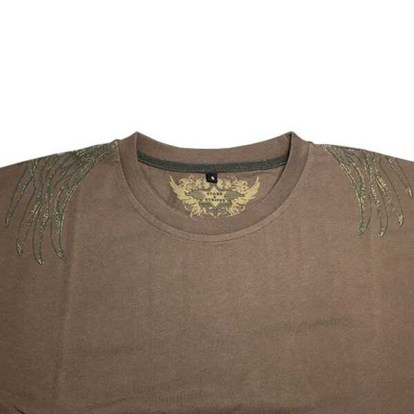 Camiseta marrón para hombre - Country and Roses - El Águila - 1