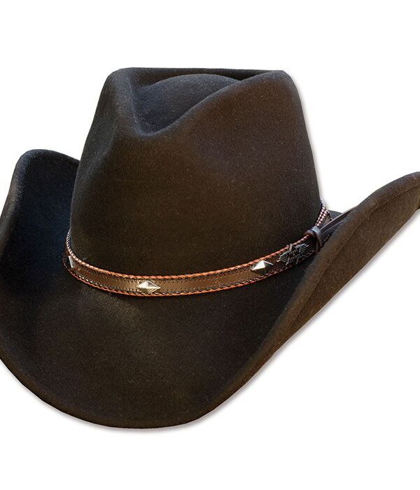 Sombrero fieltro negro vaquero - Country and Roses - Dallas - 1