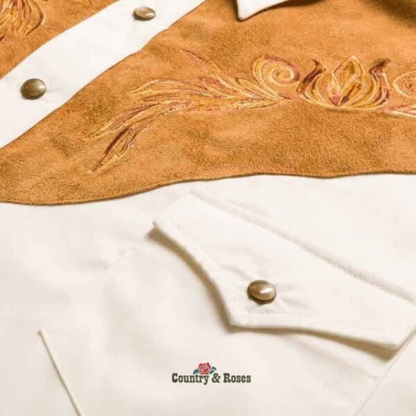 Camisa bordada vaquera - Country and Roses - Boston- 4