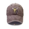 Gorra de algodón con Longhorn