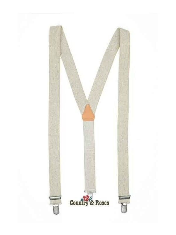 Tirantes para pantalón color natural