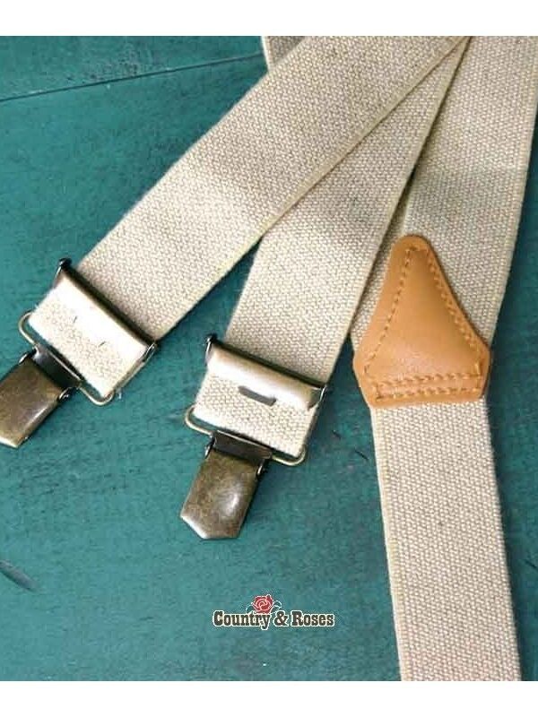 Tirantes para pantalón color natural