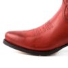 Botines de cuero rojo clásicos - Country and Roses - 4