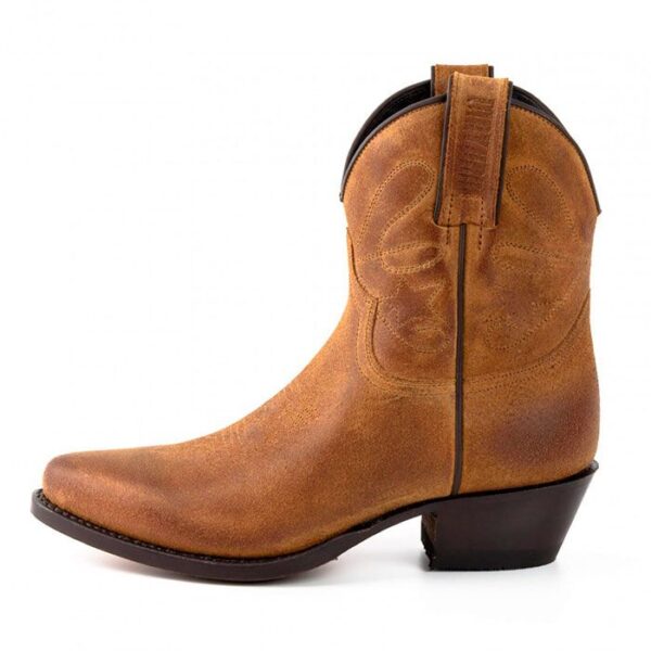 Botines marrón serraje tejanos - Country and Roses - Whisky - 3