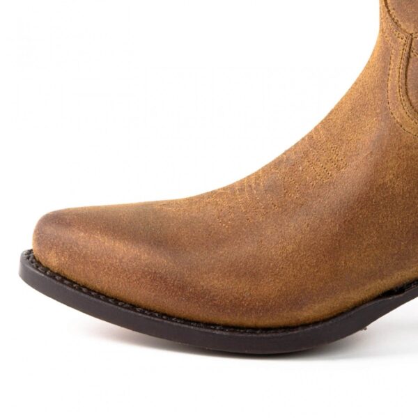 Botines marrón serraje tejanos - Country and Roses - Whisky - 4