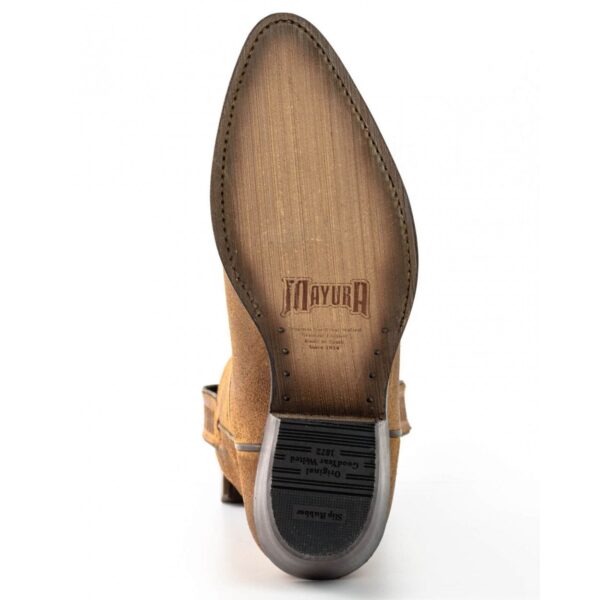 Botines marrón serraje tejanos - Country and Roses - Whisky - 8