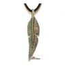 Colgante metal de pluma sencilla