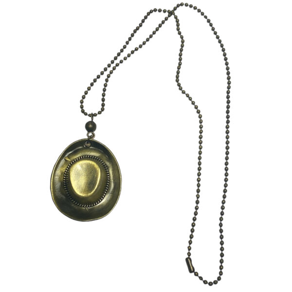 Colgante sombrero oro viejo - Imagen 3