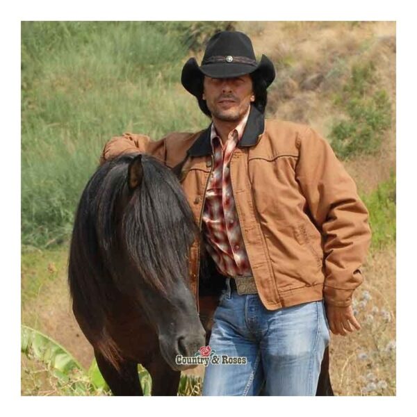 Cazadora de hombre de tela marrón Range Rider