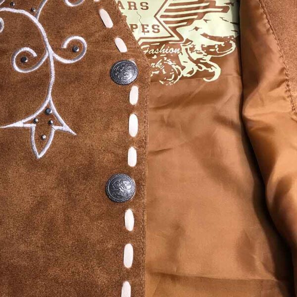 Chaleco de ante bordado - Country and Roses - Savannah - 1