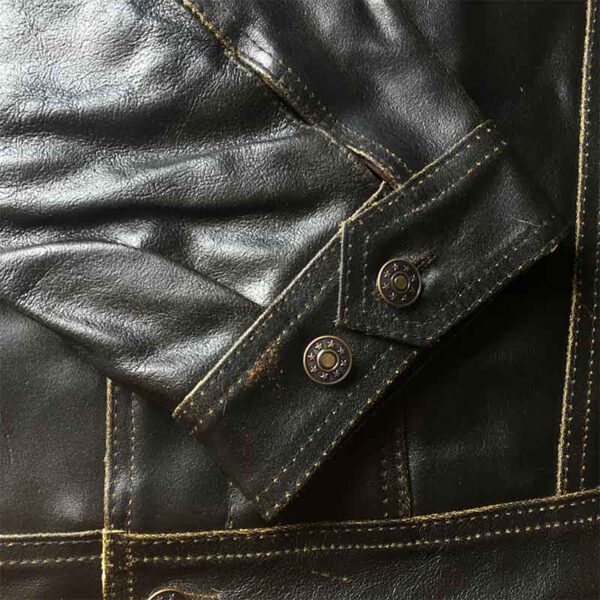 Chaqueta de cuero negro - Country and Roses - Brando - 2