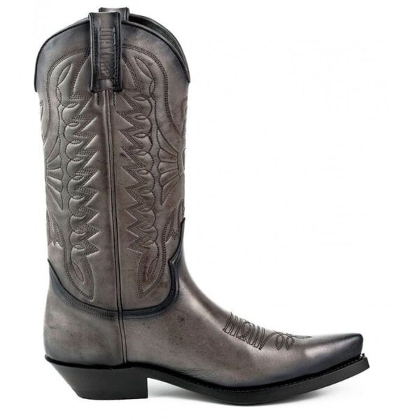 Botas de cuero gris vaqueras cowgirl - Country and Roses - Dawson - 1