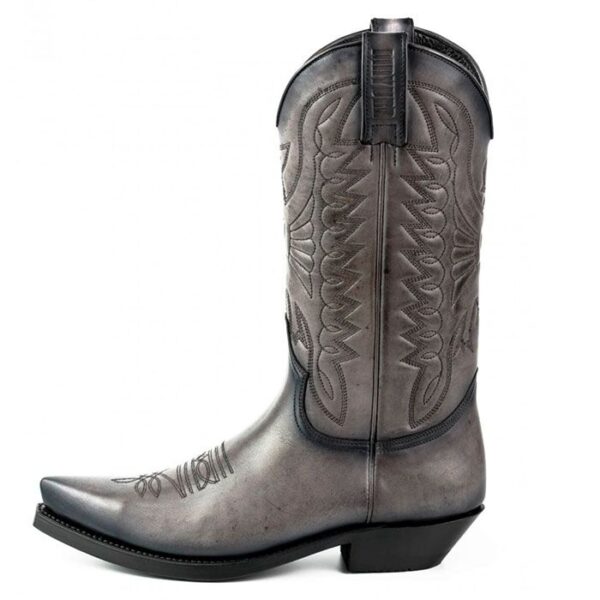 Botas de cuero gris vaqueras cowgirl - Country and Roses - Dawson - 3