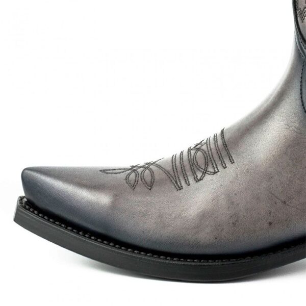 Botas de cuero gris vaqueras cowgirl - Country and Roses - Dawson - 4
