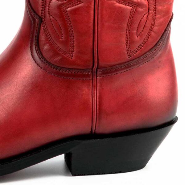Botas de cuero rojo vaqueras cowgirl - Country and Roses - Indiana -5