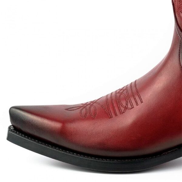 Botas de cuero rojo vintage vaqueras cowgirl - Country and Roses - Dumont - 4