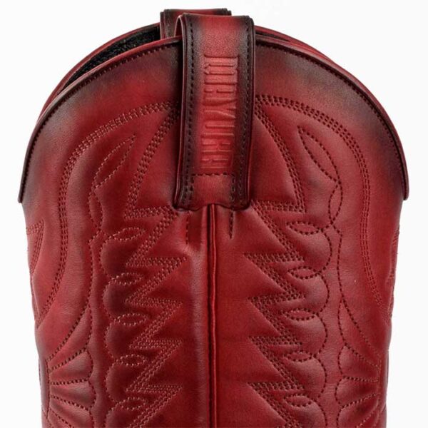 Botas de cuero rojo vintage vaqueras cowgirl - Country and Roses - Dumont - 6