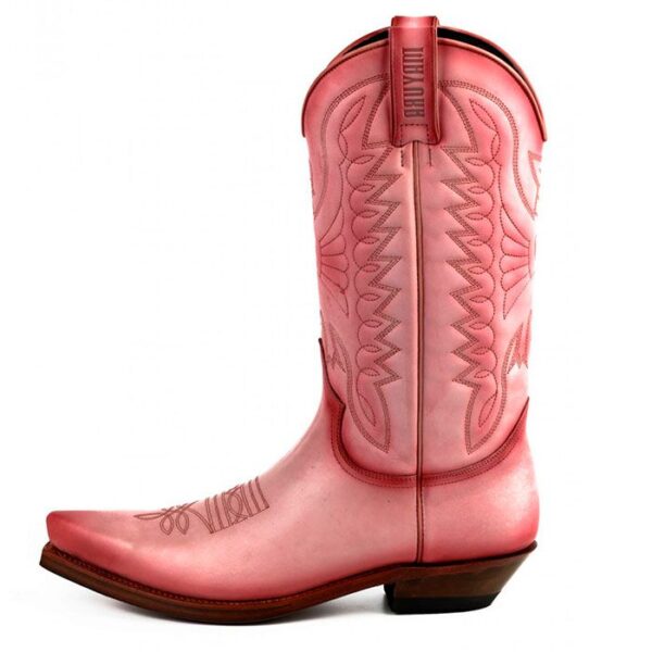 Botas de cuero rosa vaqueras cowgirl - Country and Rosews - Josephine - 3