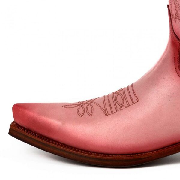 Botas de cuero rosa vaqueras cowgirl - Country and Rosews - Josephine - 4
