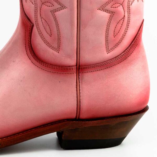 Botas de cuero rosa vaqueras cowgirl - Country and Rosews - Josephine - 5