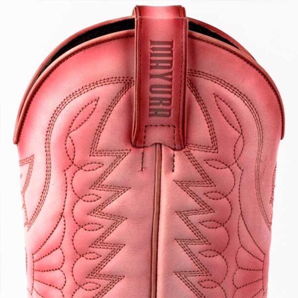 Botas de cuero rosa vaqueras cowgirl - Country and Rosews - Josephine - 6