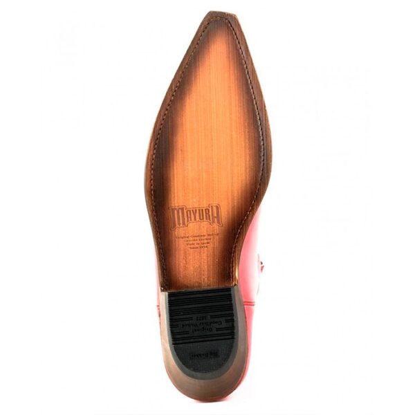 Botas de cuero rosa vaqueras cowgirl - Country and Rosews - Josephine - 8