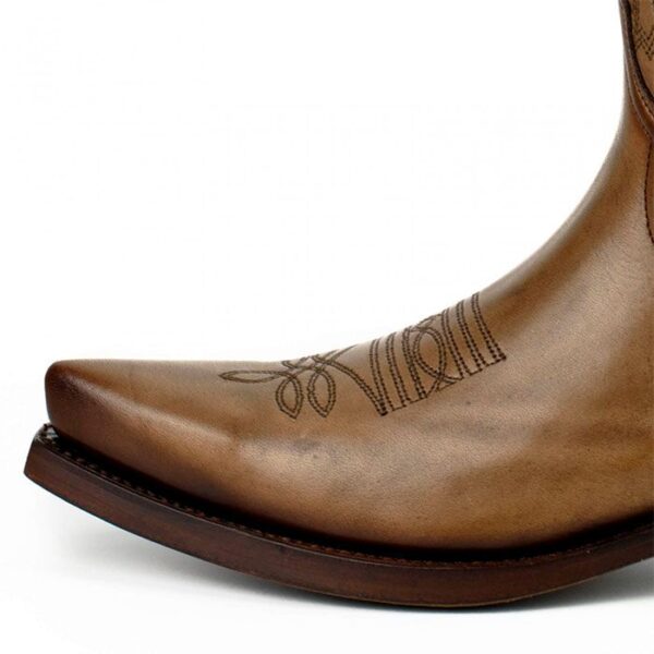 Botas de cuero taupe vaqueras cowgirl - Country and Roses - Calvary - 4
