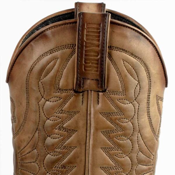 Botas de cuero taupe vaqueras cowgirl - Country and Roses - Calvary - 6