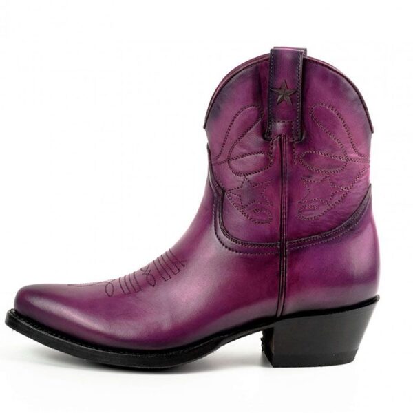 Botines cuero morado - Country and Roses - Sacramento - 3