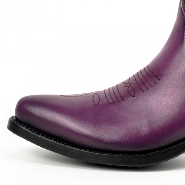 Botines cuero morado - Country and Roses - Sacramento - 4