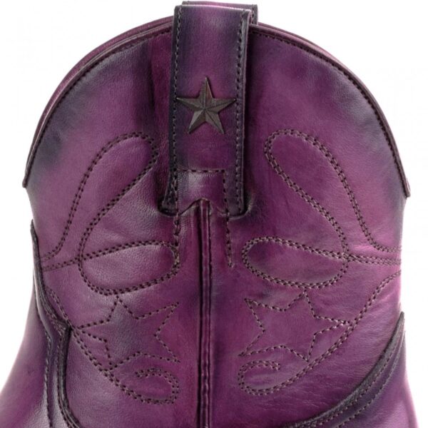 Botines cuero morado - Country and Roses - Sacramento - 5
