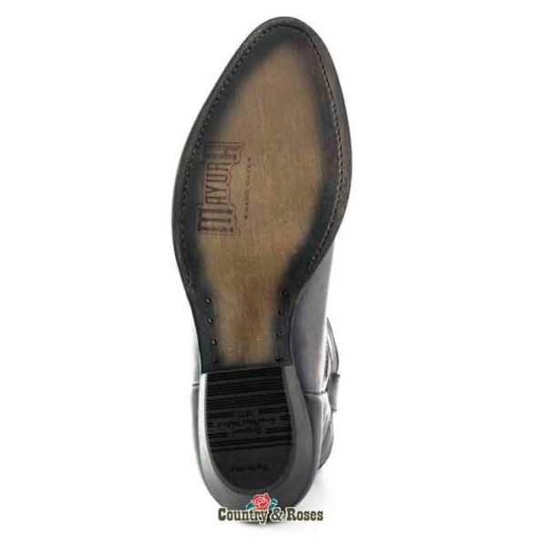 Botines de cuero gris vaqueros cowgirl - Country and Roses - Abrams - 8