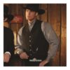 Chaleco negro tres bolsillos para hombre Earp