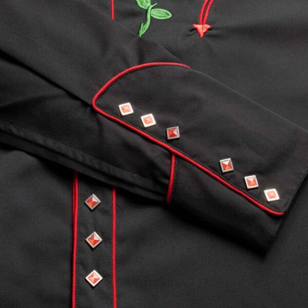 Camisa de hombre con rosas bordadas - Country and Roses - Midland - 4