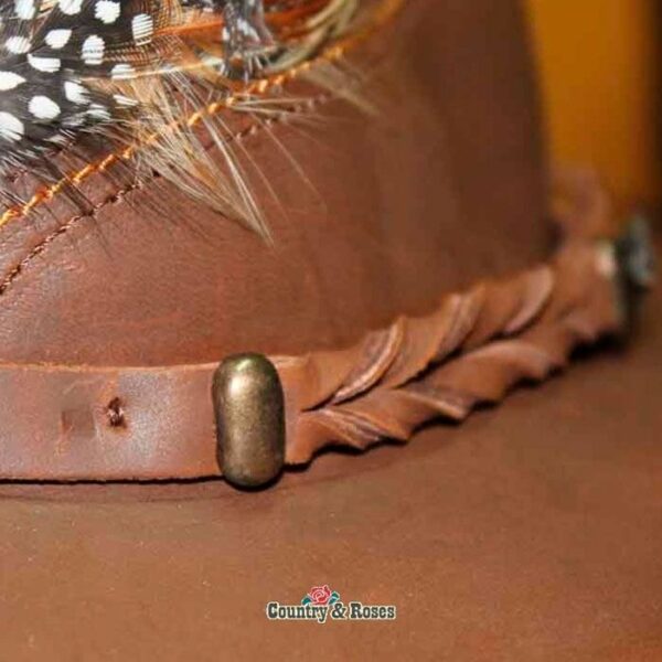 Sombrero cuero marrón - Country and Roses - Outback - 3