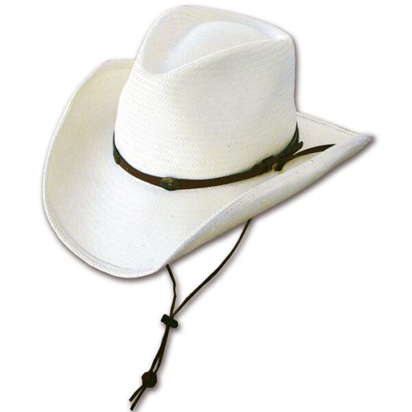 Sombrero paja blanco tejano - Country and Roses - Bandit - 3