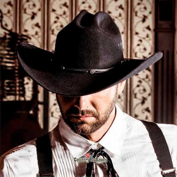 Sombrero vaquero fieltro negro - Country and Roses - San Antonio - 2