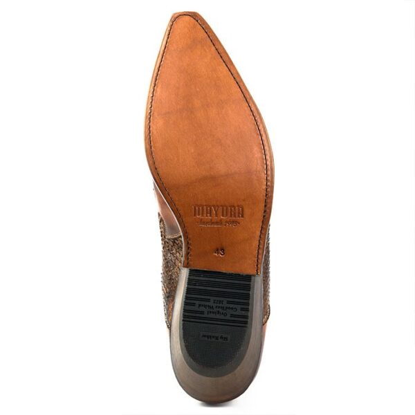 Botines cuero pitón cognac modelo rock2500 Mayura - Tienda Country and Roses - Botines vaqueros country cowboy cowgirl - Botines rock2500 cognac - 8