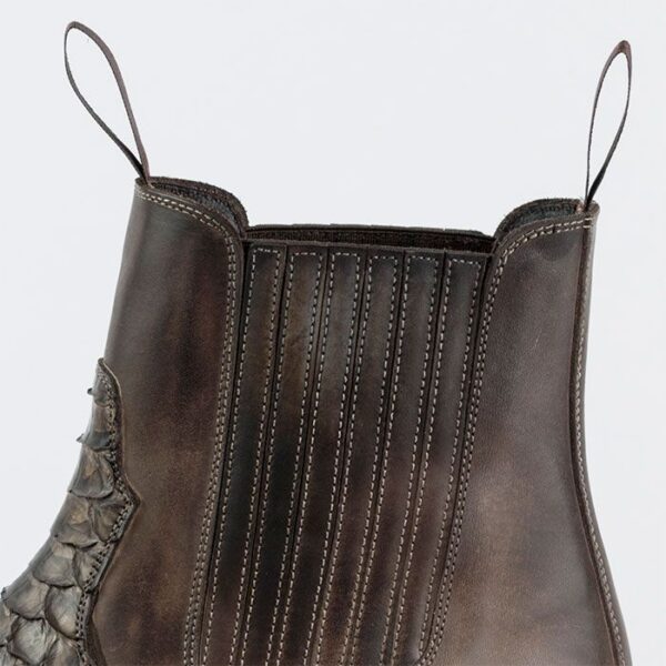 Botines cuero pitón marrón Mayura - Tienda Country and Roses - Botines vaqueros country cowboy cowgirl - Botines rock2500 marrón - 4