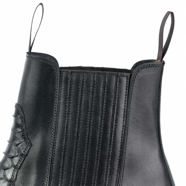 Botines cuero pitón negro Mayura - Tienda Country and Roses - Botines vaqueros country cowboy cowgirl - Botines rock2500 negro - 4