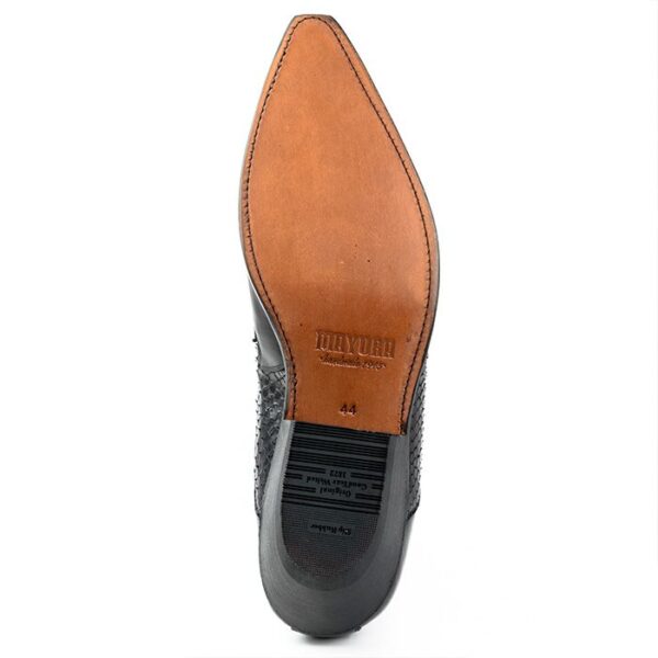 Botines cuero pitón negro Mayura - Tienda Country and Roses - Botines vaqueros country cowboy cowgirl - Botines rock2500 negro - 8