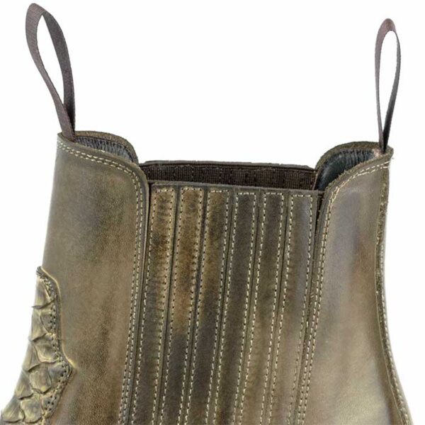 Botines cuero pitón taupe gris topo Mayura - Tienda Country and Roses - Botines vaqueros country cowboy cowgirl - Botines rock2500 taupe gris topo - 4