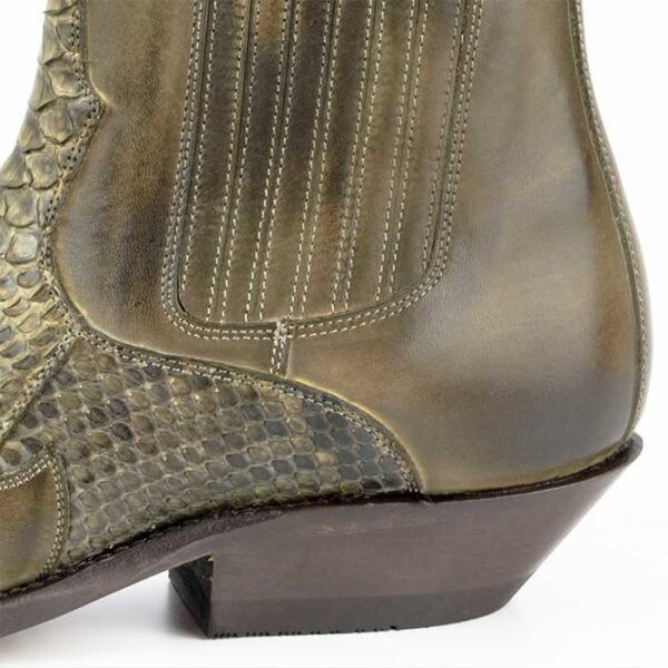 Botines cuero pitón taupe gris topo Mayura - Tienda Country and Roses - Botines vaqueros country cowboy cowgirl - Botines rock2500 taupe gris topo - 5