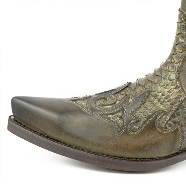 Botines cuero pitón taupe gris topo Mayura - Tienda Country and Roses - Botines vaqueros country cowboy cowgirl - Botines rock2500 taupe gris topo - 6