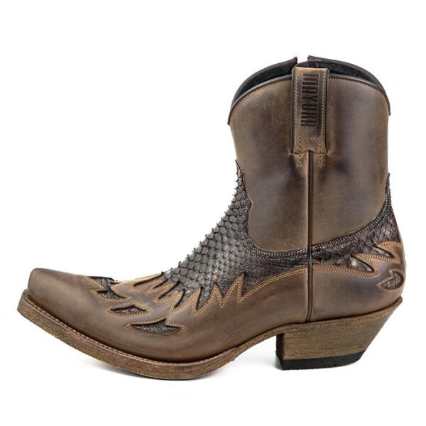 Botines Pitón testa mate y cremallera de Mayura - Tienda Country and Roses - Botines modelo 12 Pitón testa mate - 2