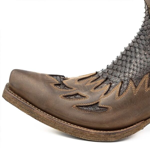 Botines Pitón testa mate y cremallera de Mayura - Tienda Country and Roses - Botines modelo 12 Pitón testa mate - 6