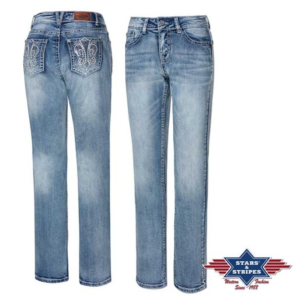 Pantalones vaqueros adornos bolsillos - Country and Roses - Lexi - 4