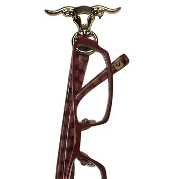 Sujeta gafas con forma de toro en broche - Country and Roses - Guardian Bull 1 - 5